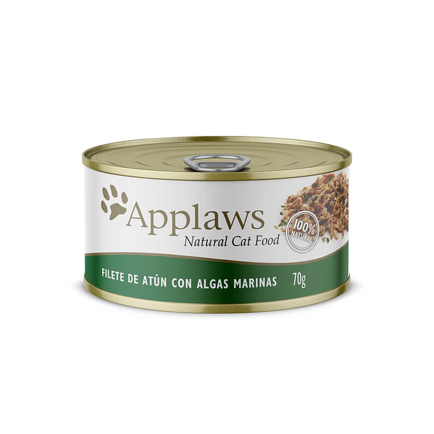 Applaws Gato Filete De Atun Con Algas Marinas, 70 Gr- x 24 unidades