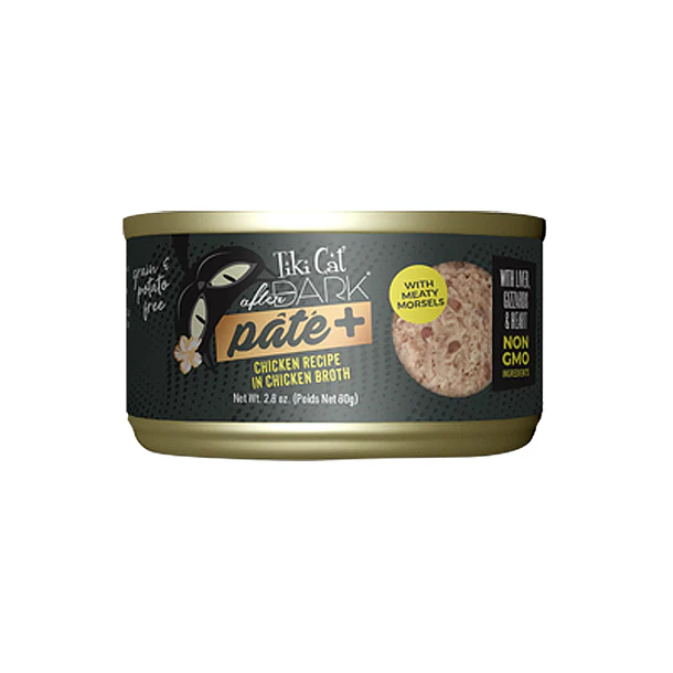 Tiki Cat After Dark Pate+ Chicken Wet Food, 80 Gr