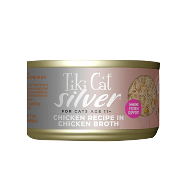 Tiki Cat Silver Chicken Wet Food, 70 Gr- x 12 unidades