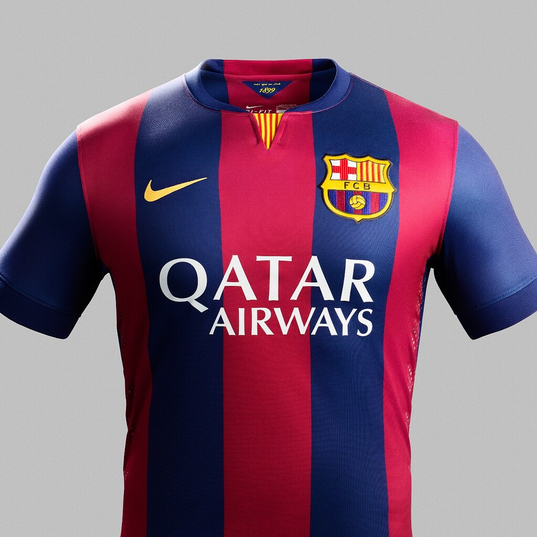 Camisa Retrô Barcelona 14/15 Casa 4