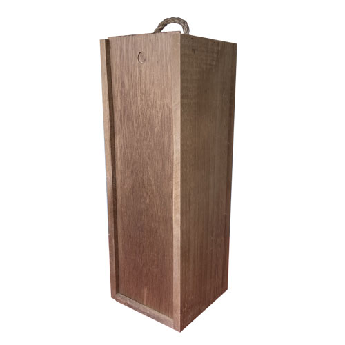 Caja en madera de pino para 12 botellas de 750 ml