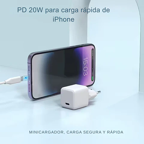 Cargador de Pared Carga Rápida Premium (Para iPhone / Android)