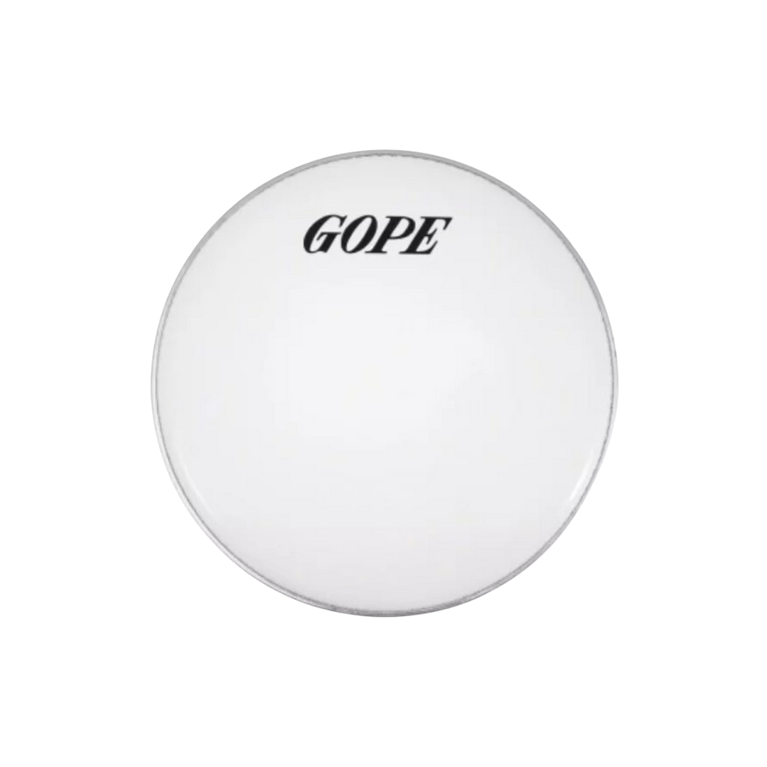 Parche de Percusión Brasilera GOPE Blanco Liso 22 1