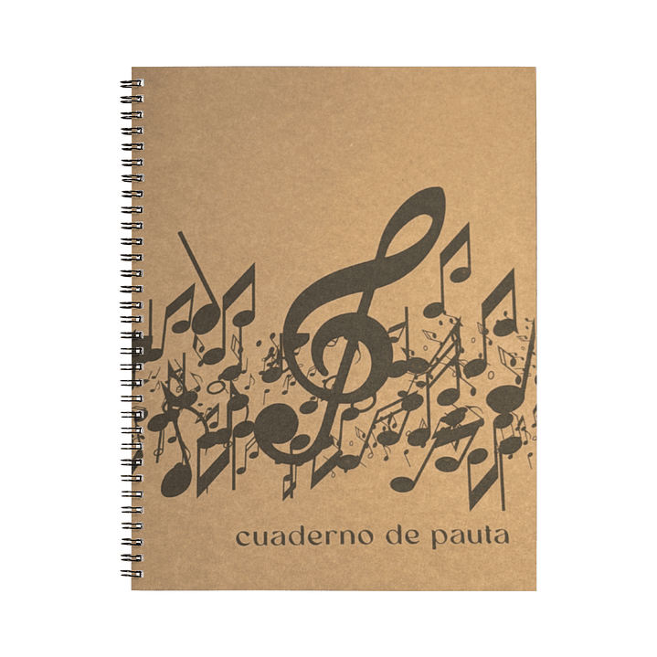 Cuaderno de Música Ecológico Zamor Pauta Entera Tapa Blanda 14 Sistemas 1