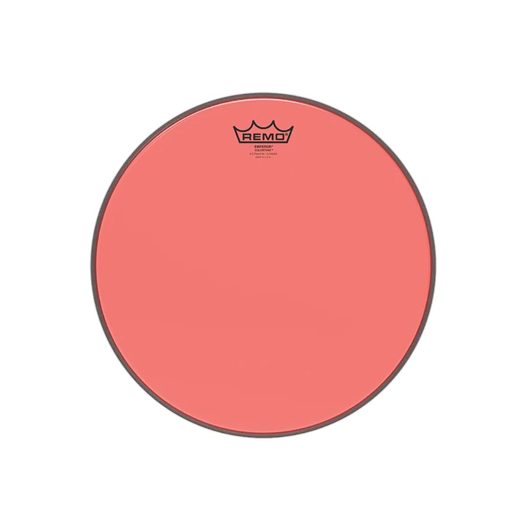 Parche Tom Batería Remo Emperor Colortone Red 12