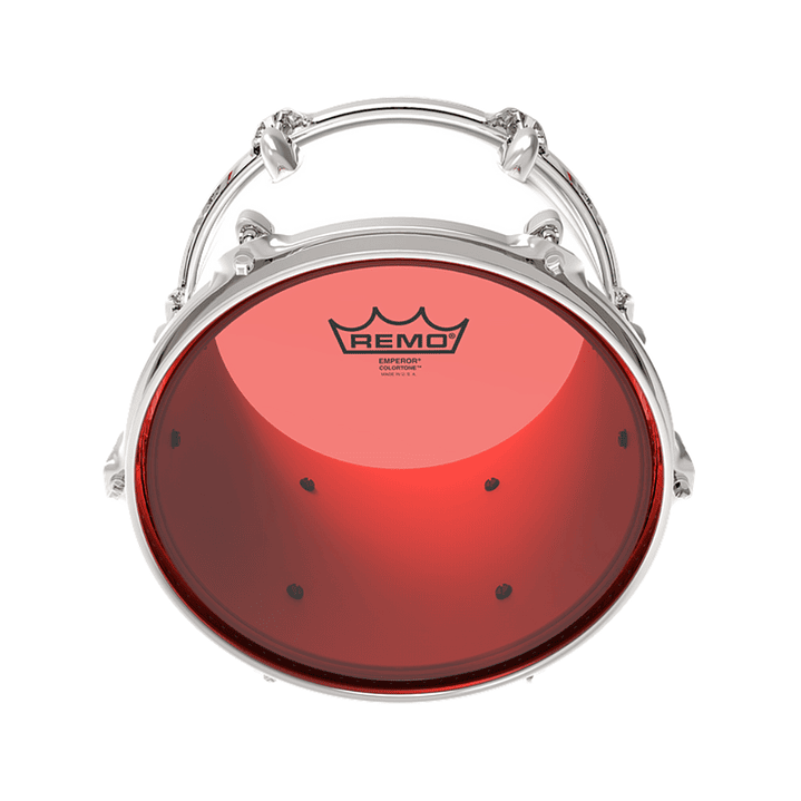 Parche Tom Batería Remo Emperor Colortone Red 12