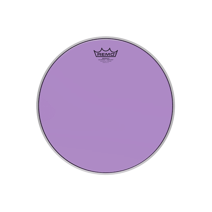 Parche Tom y Caja Marching Remo Emperor Colortone Crimplock Purple 14