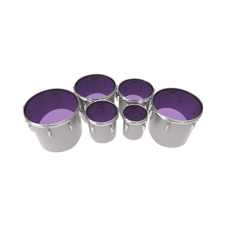 Parche Tom y Caja Marching Remo Emperor Colortone Crimplock Purple 14