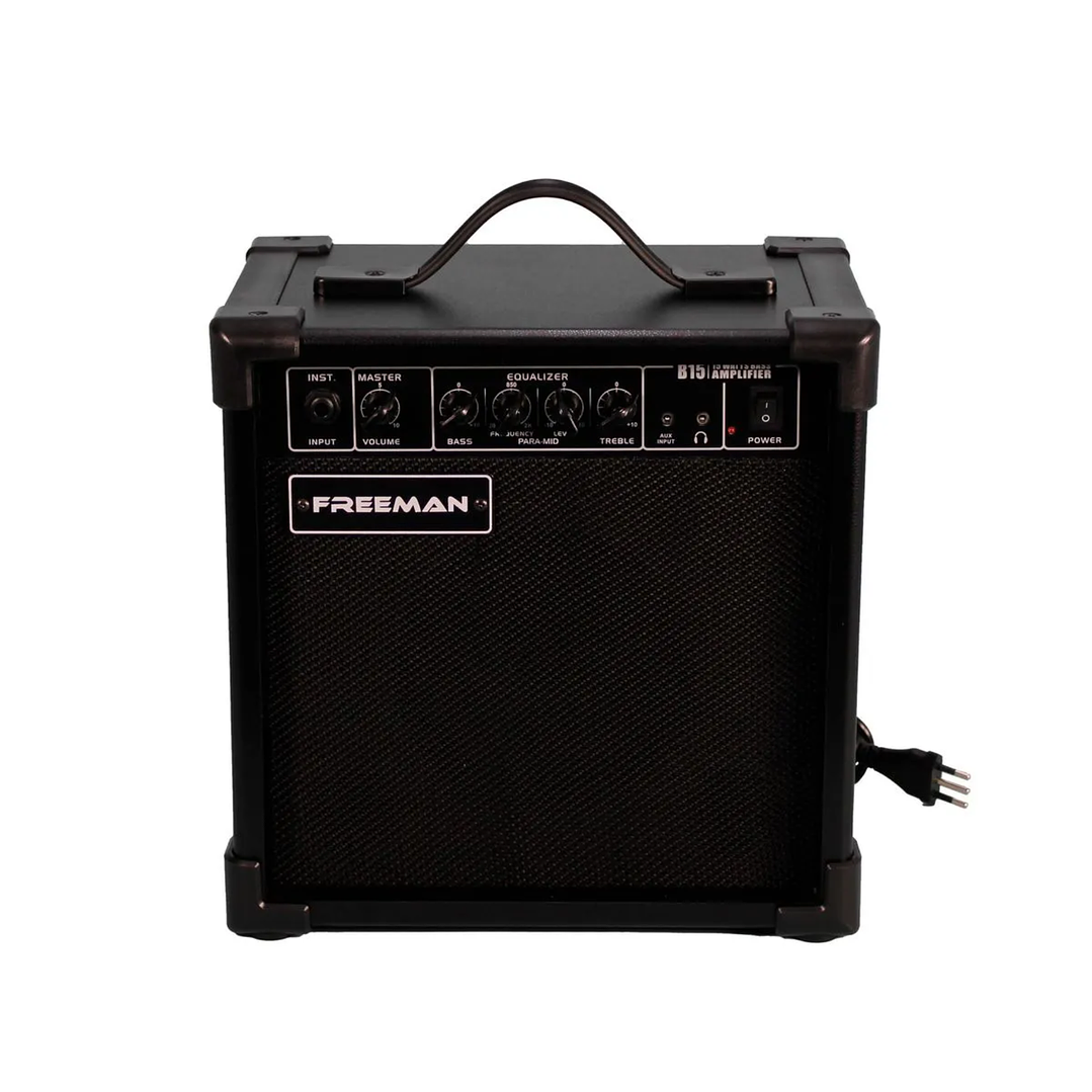 Amplificador Combo Bajo Freeman 15W B15 2