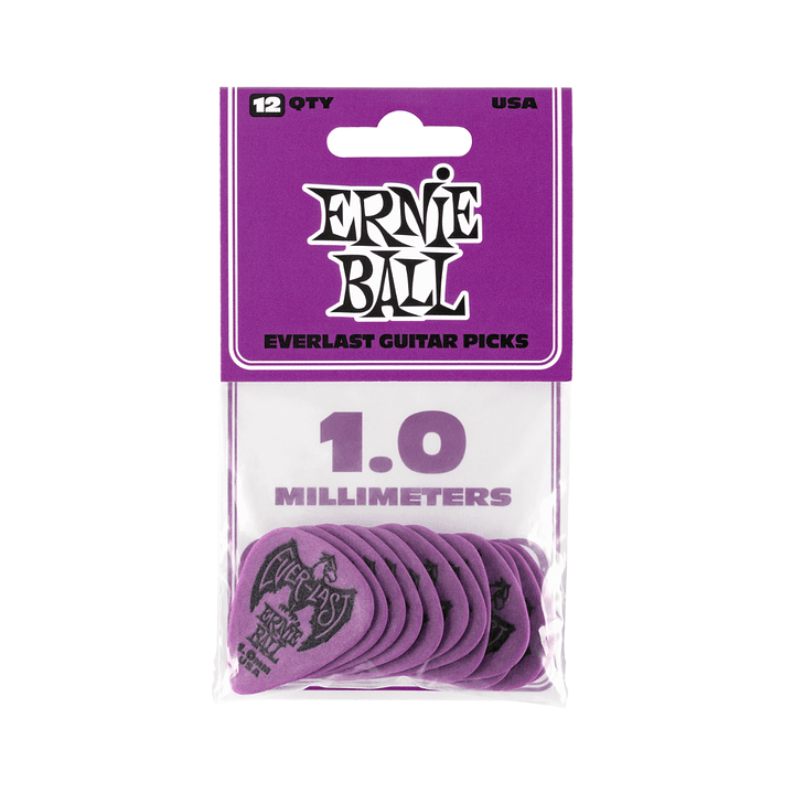 Pack Uñetas Guitarra Ernie Ball Everlast Picks P09193 Purple 12u. 1,00mm 2