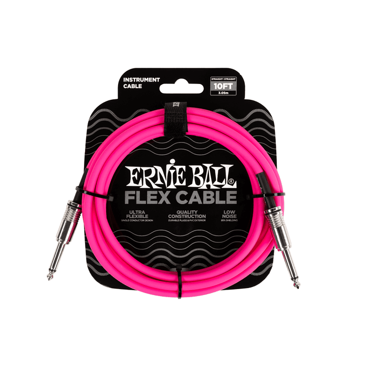Cable Instrumento Ernie Ball Flex 3m Colores 5