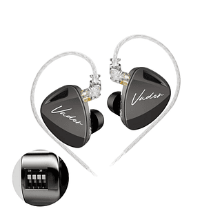 Auriculares In Ear KZ Vader Balanced Version con Switch 3 Drivers Dinámicos (3DD)