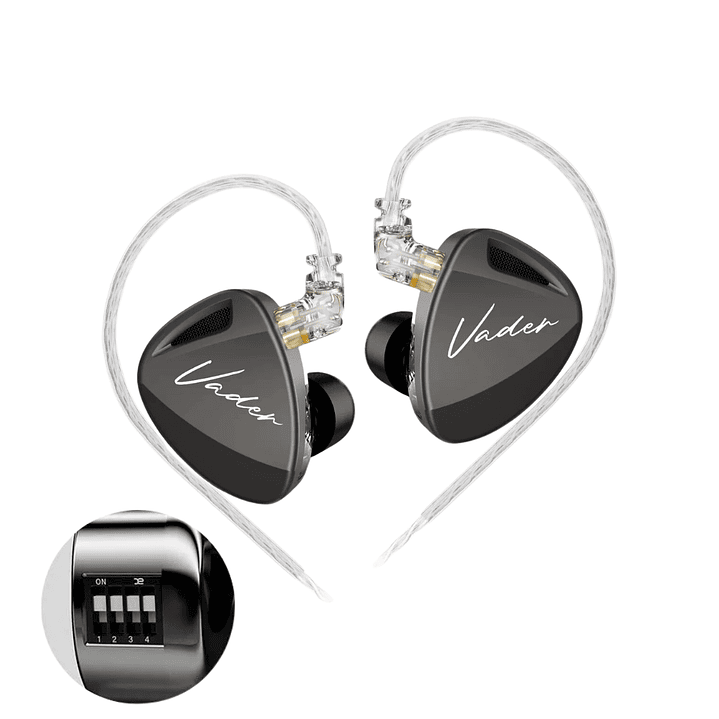 Auriculares In Ear KZ Vader Balanced Version con Switch 3 Drivers Dinámicos (3DD) 1