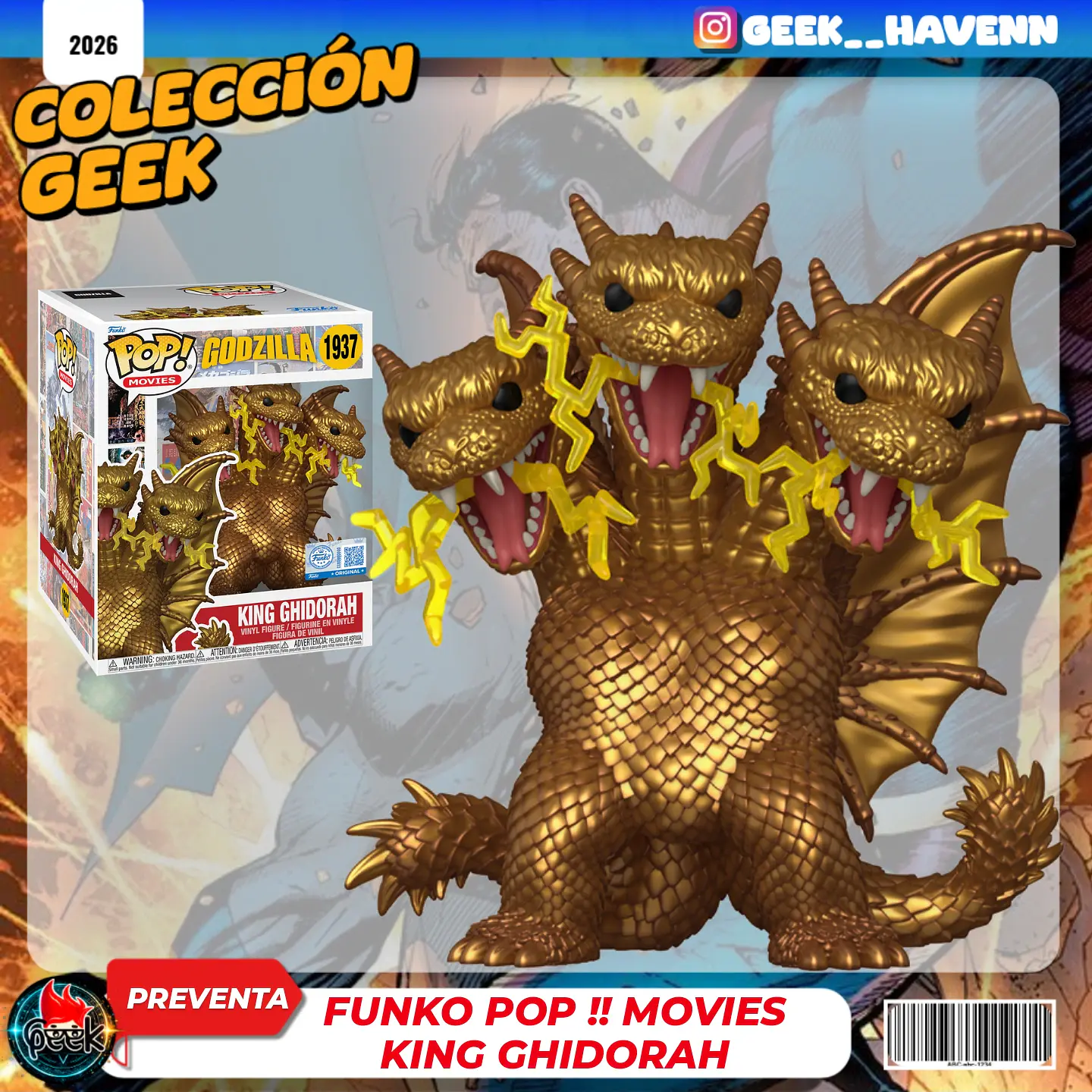 FUNKO POP ‼️- GODZILLA SPECIAL EDITION - KING GHIDORAH (#1937) 1
