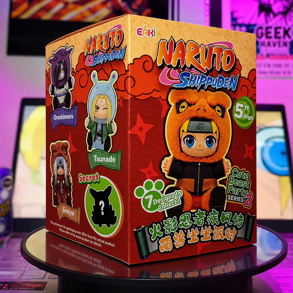 CAJA CIEGA PELUCHE - SERIES 2 NARUTO BEAST PARTY 5