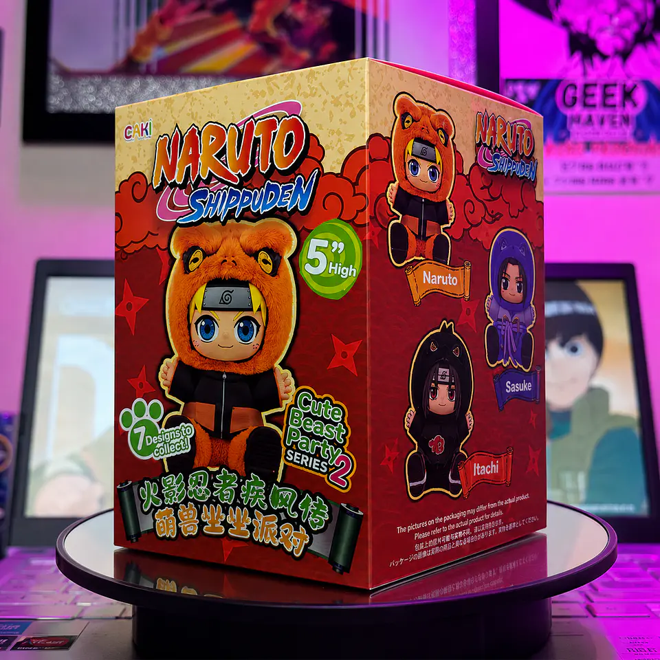 CAJA CIEGA PELUCHE - SERIES 2 NARUTO BEAST PARTY 4