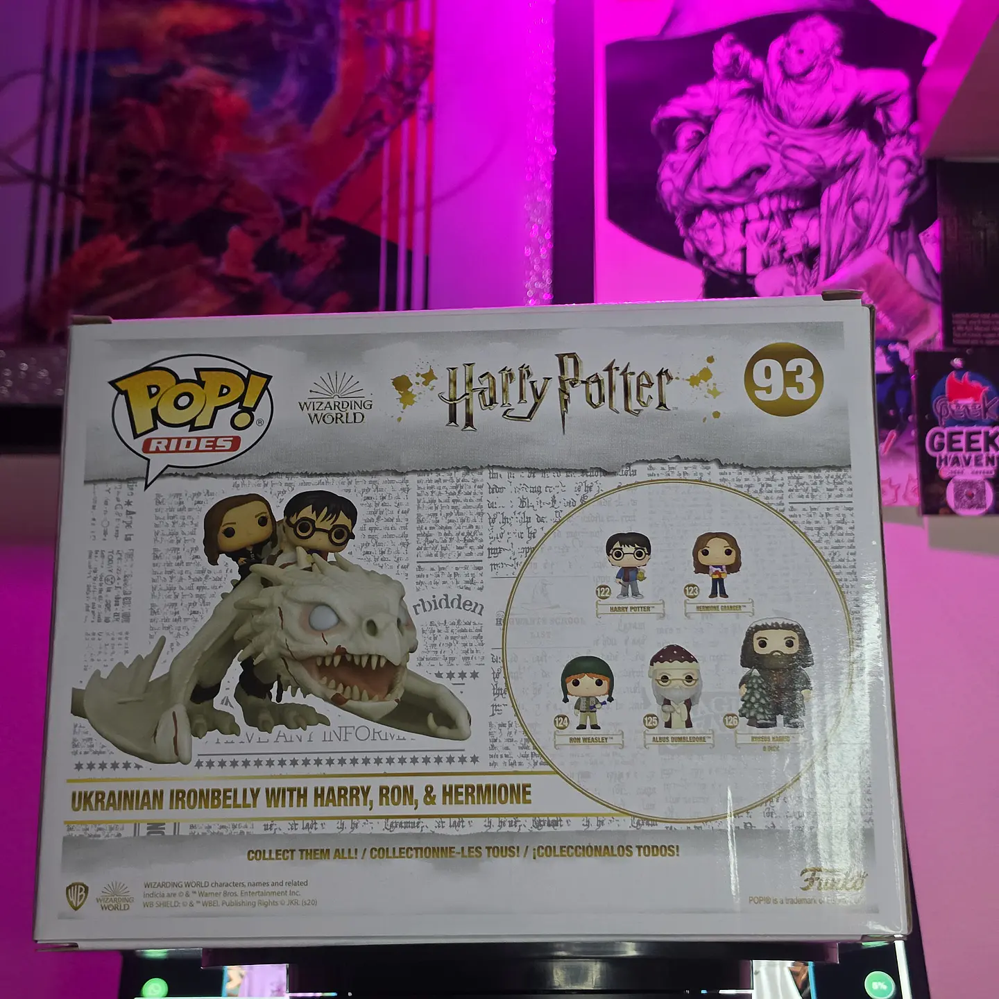 FUNKO POP RIDES ‼️ HARRY POTTER –  UKRAINIAN IRONBELLY CON HARRY, RON Y HERMIONE  2