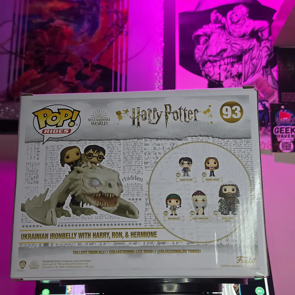 FUNKO POP RIDES ‼️ HARRY POTTER –  UKRAINIAN IRONBELLY CON HARRY, RON Y HERMIONE  2