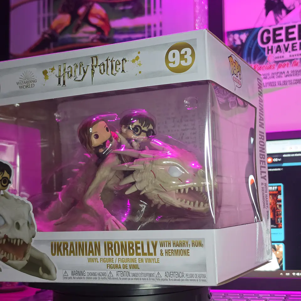 FUNKO POP RIDES ‼️ HARRY POTTER –  UKRAINIAN IRONBELLY CON HARRY, RON Y HERMIONE  4