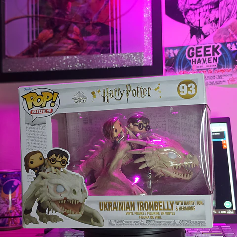 FUNKO POP RIDES ‼️ HARRY POTTER –  UKRAINIAN IRONBELLY CON HARRY, RON Y HERMIONE 