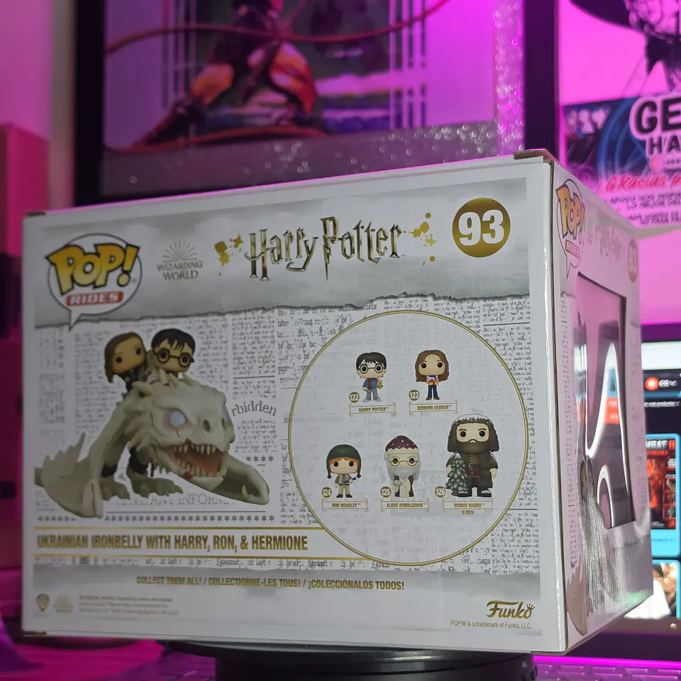 FUNKO POP RIDES ‼️ HARRY POTTER –  UKRAINIAN IRONBELLY CON HARRY, RON Y HERMIONE  3