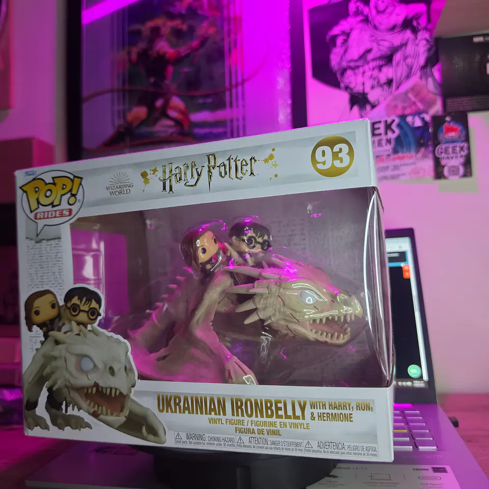 FUNKO POP RIDES ‼️ HARRY POTTER –  UKRAINIAN IRONBELLY CON HARRY, RON Y HERMIONE  5