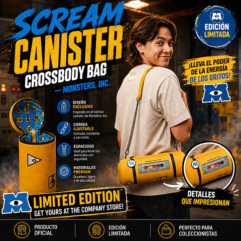 Scream Canister Crossbody Bag - Monsters, Inc.