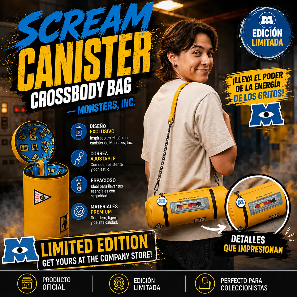 Scream Canister Crossbody Bag - Monsters, Inc. 1