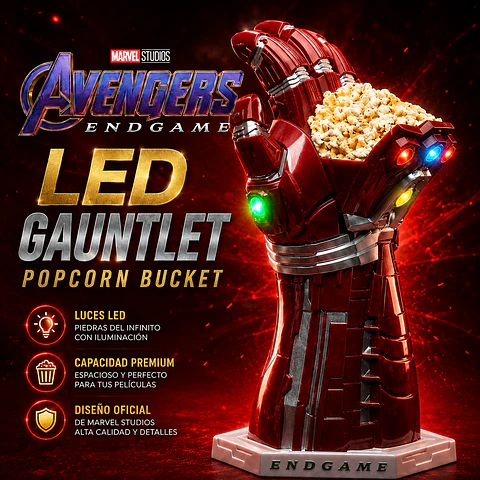 LED GAUNTLET / Popcorn Bucket - PREVENTA 