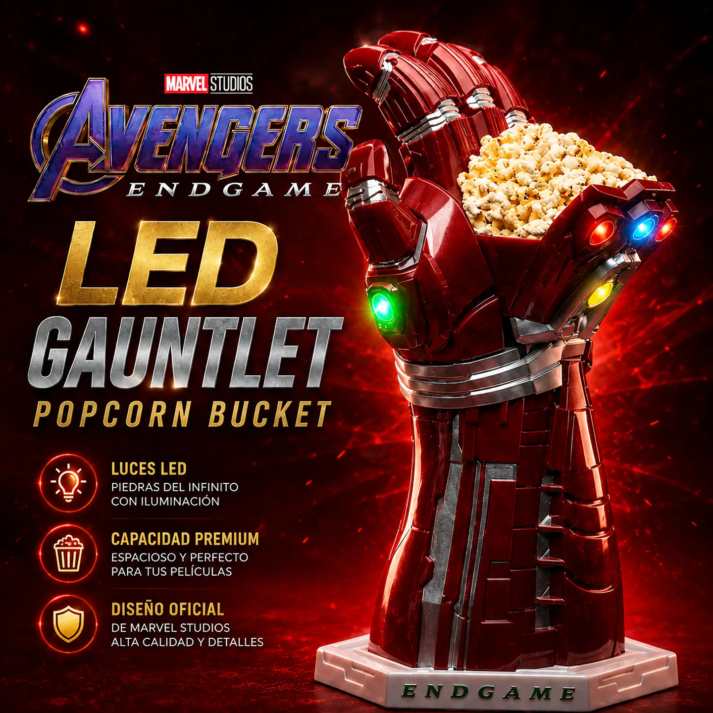 LED GAUNTLET / Popcorn Bucket - PREVENTA  1