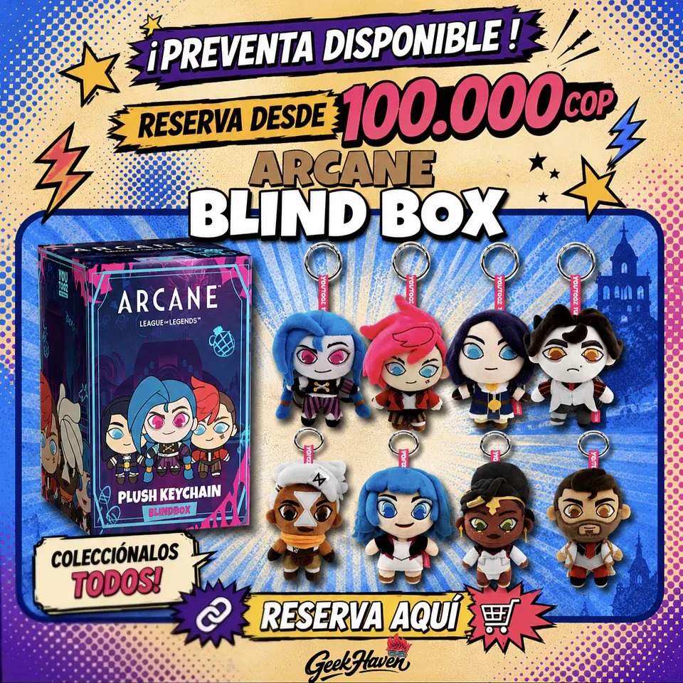 BLIND BOX ARCANE — PLUSH KEYCHAINS - PREVENTA 1