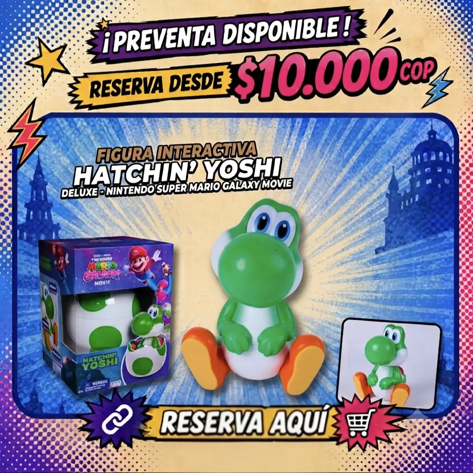 FIGURA INTERACTIVA HATCHIN’ YOSHI - PREVENTA 1