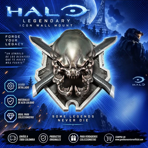 HALO LEGENDARY ICON WALL MOUNT  - GRUNT SIZED  EDITION - PREVENTA