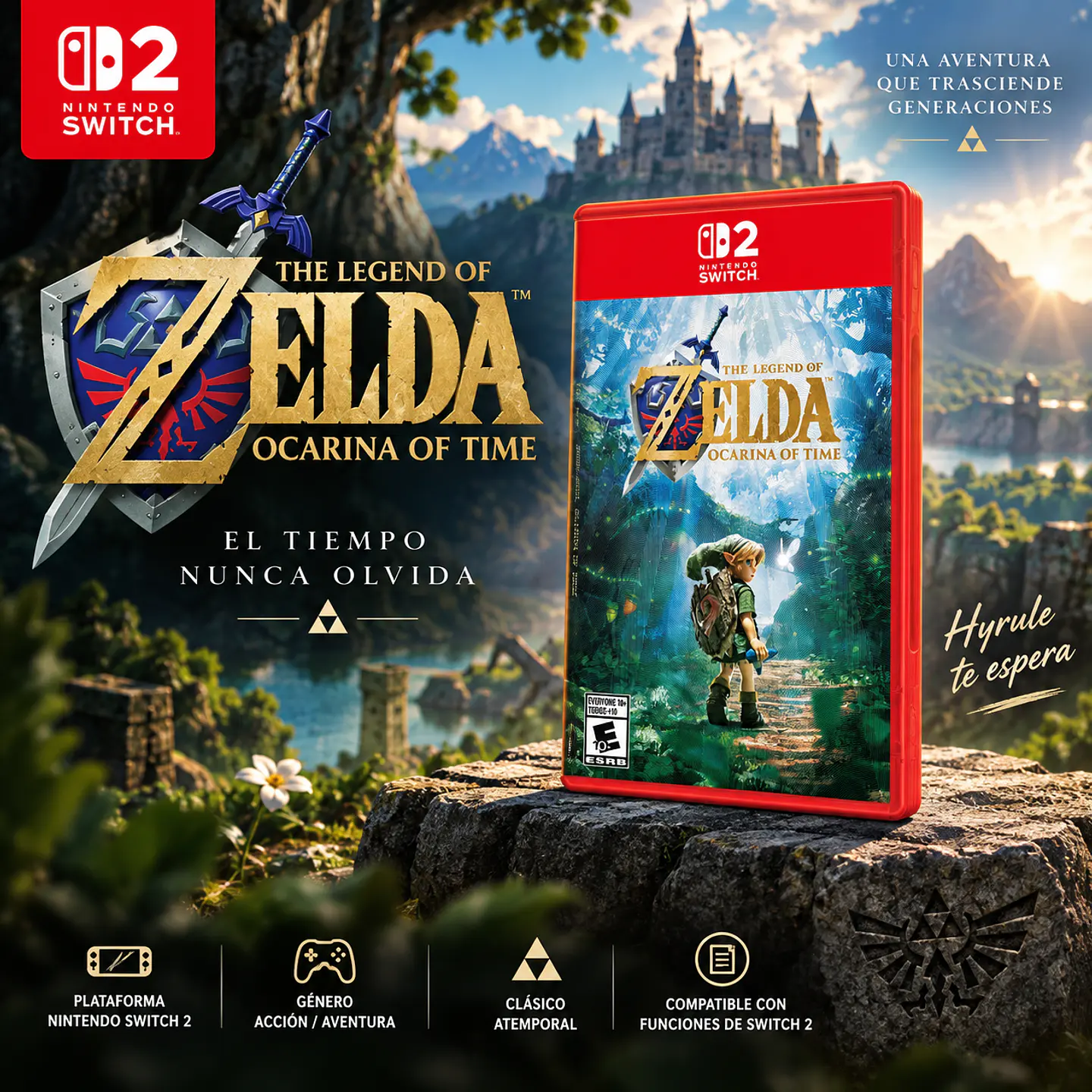 THE LEGEND OF  ZELDA : OCARINA OF TIME  – NINTENDO SWITCH  2 - PREVENTA 1