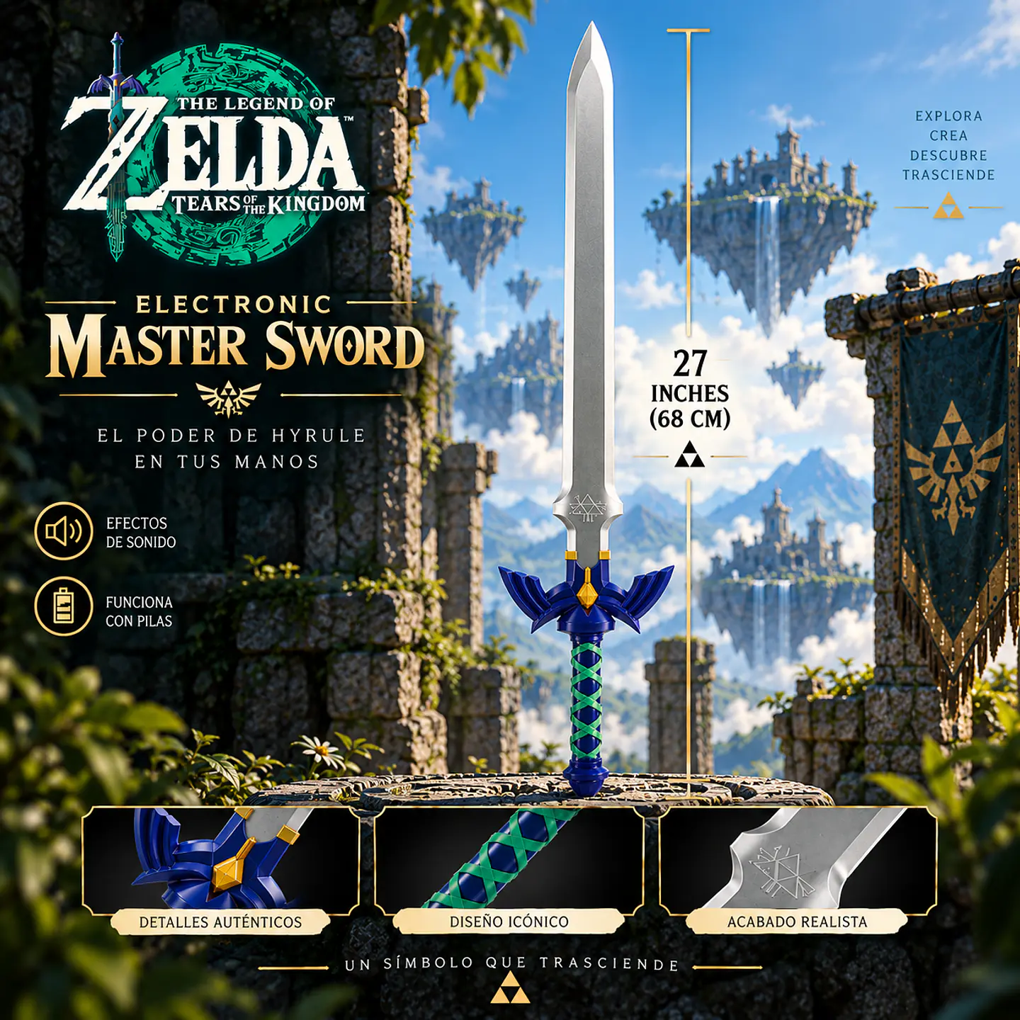 THE LEGEND OF ZELDA  : TEARS OF THE  KINGDOM / ELECTRONIC MASTER SWORD 1