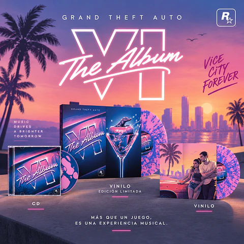 VINILOS EDICION ESPECIAL GTA Vl - GTA - PREVENTA