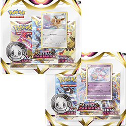 Pokémon TGC: Astral Radiance 3 Blister Pack (Combo Eevee & Sylveon)  - Pre Venta - Español 