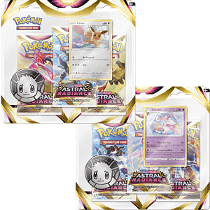 Pokémon TGC: Astral Radiance 3 Blister Pack (1 Eevee y 1 Sylveon)