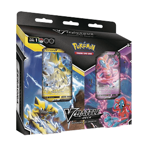 Pokémon TCG Bundle v Battle Deck Zeraora vs Deoxys Español