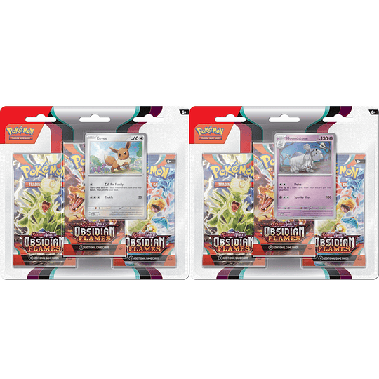 Pokémon TCG: Scarlet & Violet – Obsidian Flames – 3-Pack Blister  [RESERVA 1] - Image 2
