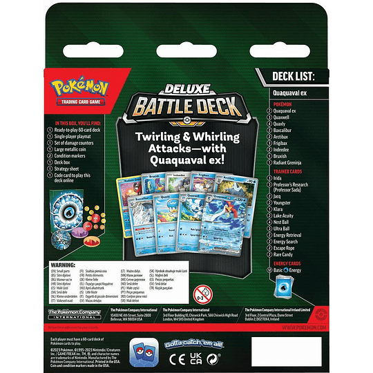 Pokémon TCG Meowscarada or Quaquaval ex Deluxe Battle Deck  [PREVENTA1] - Image 7