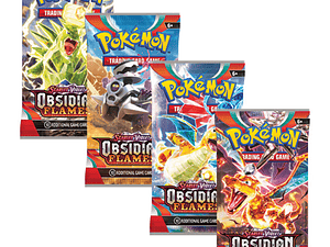  Pokémon TCG: Scarlet & Violet – Obsidian Flames – Booster ( 1 Sobre en inglés o español) envió al azar 