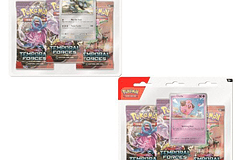 Pokémon TCG: Scarlet & Violet—Temporal Forces 3-Pack Blister— Cleffa o ﻿Cyclizar Español [Reserva 1]
