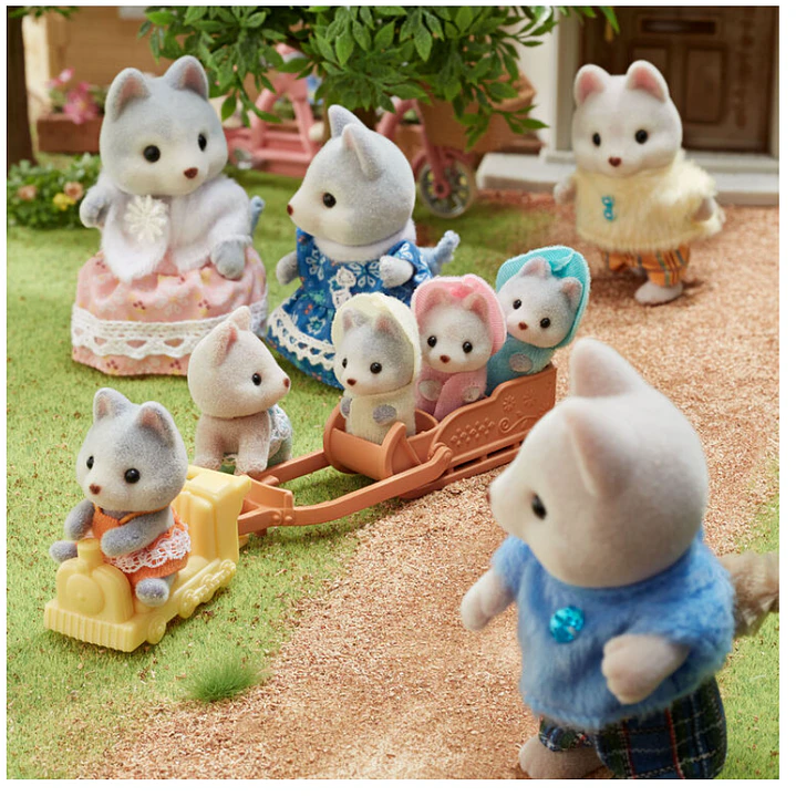 Sylvanian Families ORIGINAL:  Chico Husky Japonés Exclusivo- COPIAR 4