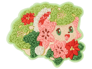 [NAVIDAD 2024] Pegatina bordada esponjosa Pokémon Conmovedora Navidad Shaymin - Pókemon Center Japan [Reserva]