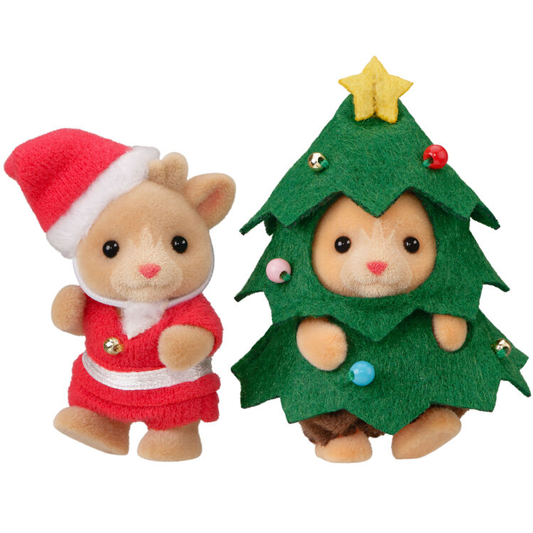[NAVIDAD 2025] Sylvanian Families ORIGINAL Conjunto de par de bebés (Nakayoshi Christmas) - Exclusivo Japonés  3