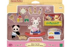 [NAVIDAD 2024] Sylvanian Families Caja de juguetes- set de conejo de nieve y bebés panda