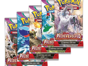 Pokémon TCG: Scarlet & Violet-Paldea Evolved Sleeve Booster Pack (10 cartas) 