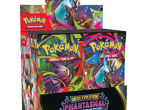  Pokémon TCG: Mega Evolution Phantasmal Flames – Display 36 Booster Box – Español LatAm 