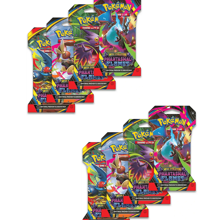 Pokémon TCG: Mega Evolutions – Pack x8 Phantasmal Flames – Sleeved Booster (Español LatAm) [RESERVA] 1